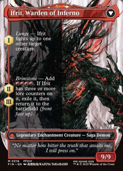 Clive, Ifrit's Dominant // Ifrit, Warden of Inferno Card Back