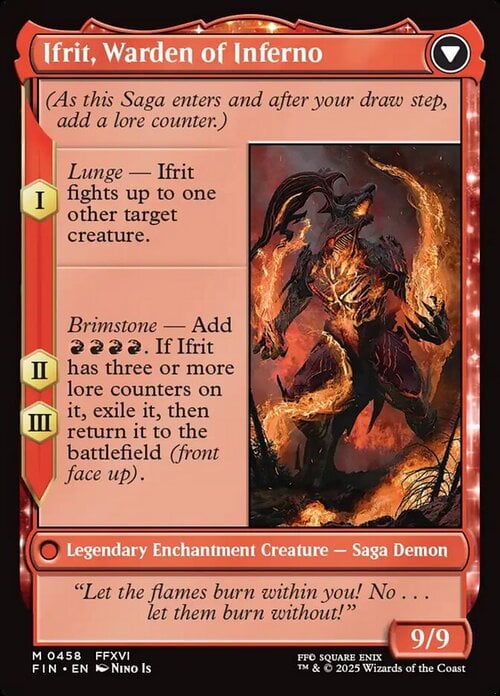 Clive, Ifrit's Dominant // Ifrit, Warden of Inferno Card Back