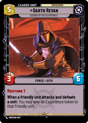 Darth Revan - Scourge of the Old Republic Card Back