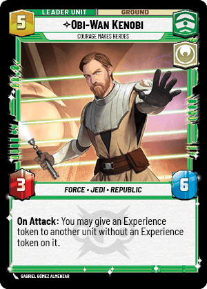 Obi-Wan Kenobi - Courage Makes Heroes Card Back