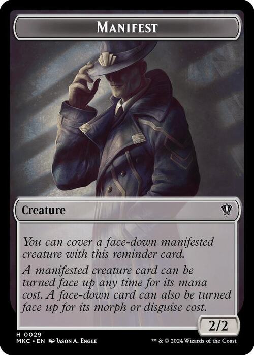 Saproling // Manifest Card Back