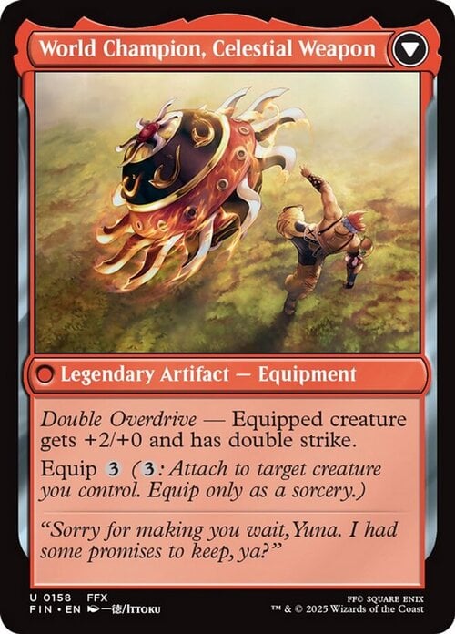 Sidequest: Play Blitzball // World Champion, Celestial Weapon Card Back