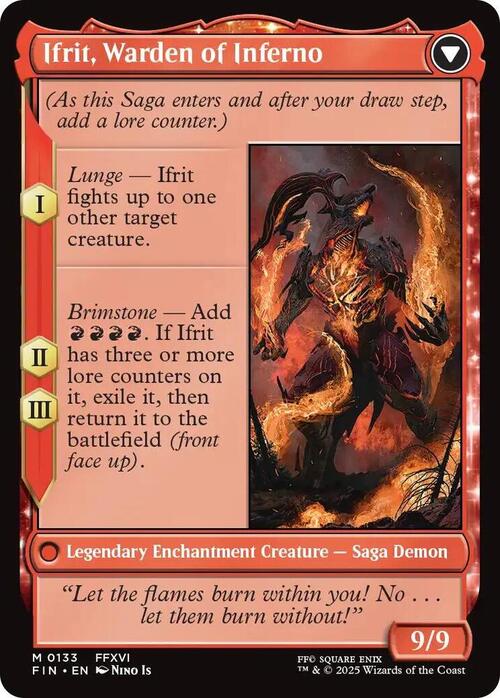 Clive, Ifrit's Dominant // Ifrit, Warden of Inferno Card Back