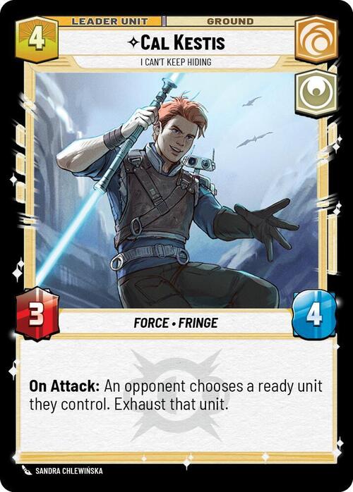 Cal Kestis - I Can't Keep Hiding Card Back