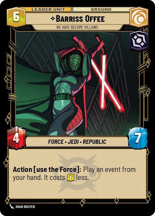 Barriss Offee - We Have Become Villains Card Back
