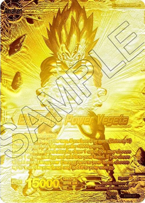 Vegeta // Explosive Power Vegeta Card Back