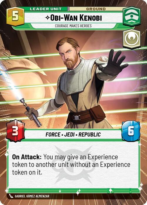 Obi-Wan Kenobi - Courage Makes Heroes Card Back