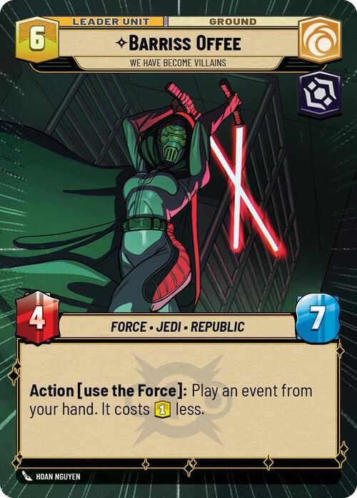 Barriss Offee - We Have Become Villains Card Back