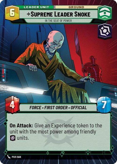 Supreme Leader Snoke - In the Seat of Power Card Back