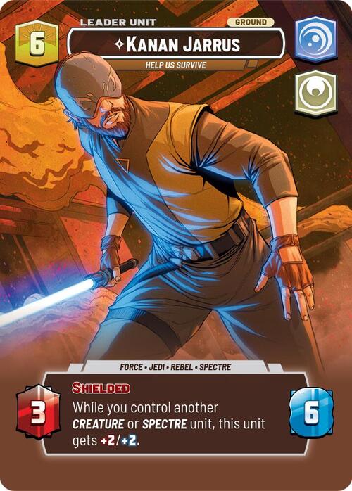 Kanan Jarrus - Help Us Survive Card Back