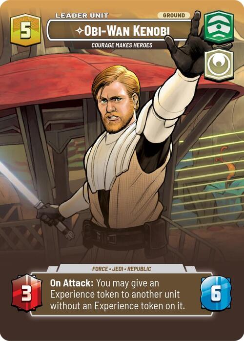 Obi-Wan Kenobi - Courage Makes Heroes Card Back