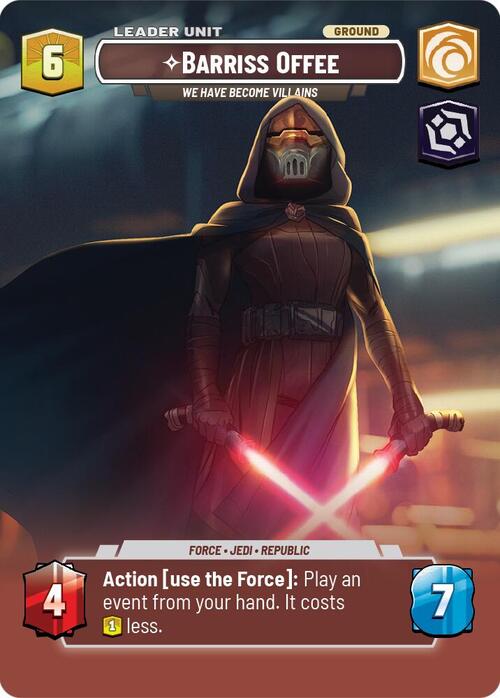 Barriss Offee - We Have Become Villains Card Back