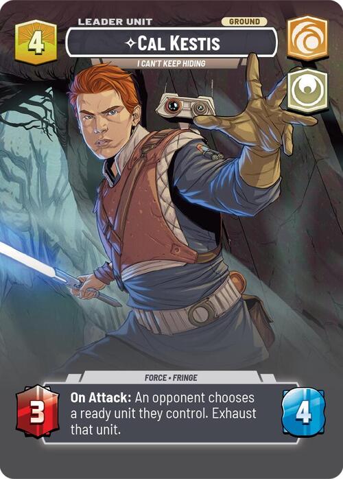 Cal Kestis - I Cant Keep Hiding Card Back