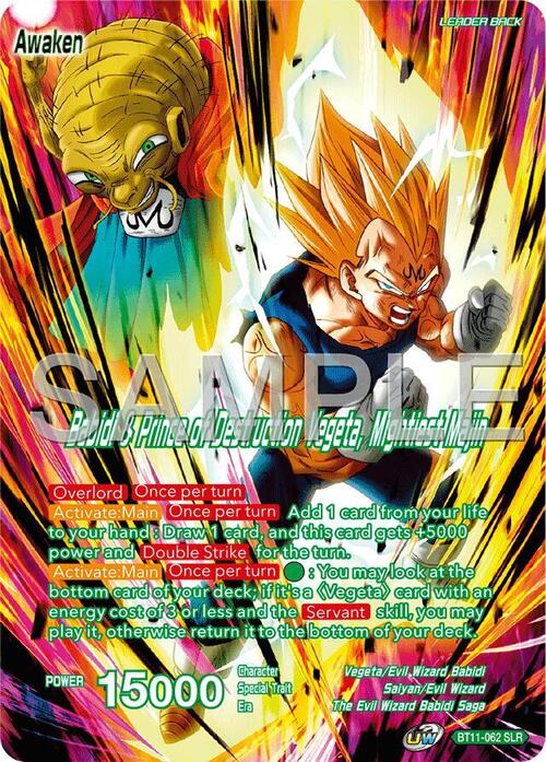 Vegeta & Babidi // Babidi & Prince of Destruction Vegeta, Mightiest Majin Card Back