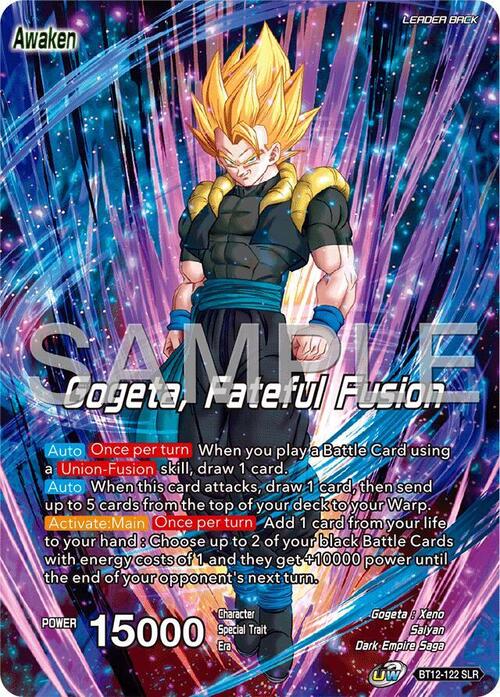 Son Goku & Vegeta // Gogeta, Fateful Fusion Card Back