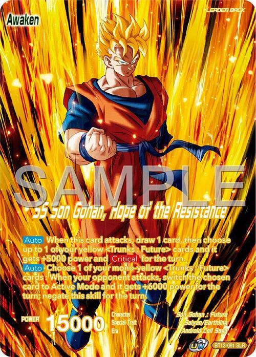 Son Gohan // SS Son Gohan, Hope of the Resistance Parte Posterior