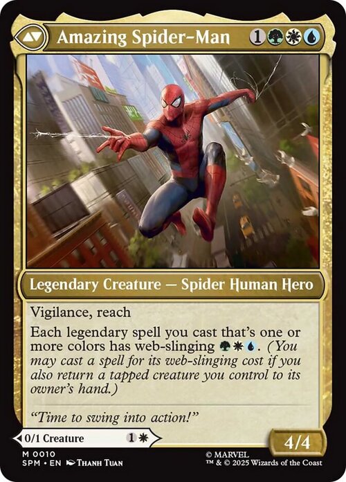 Peter Parker // Amazing Spider-Man Card Back