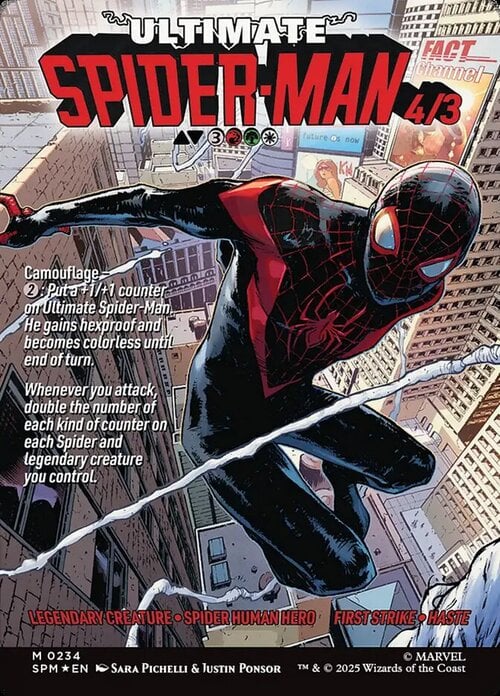 Miles Morales // Ultimate Spider-Man Card Back