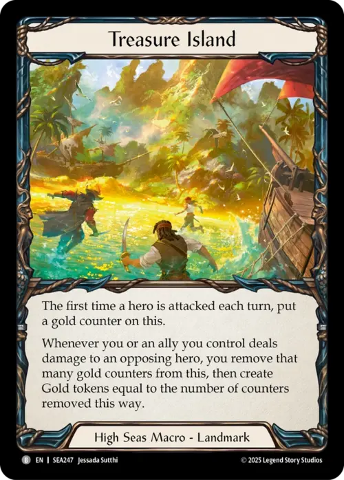 Compass of Sunken Depths // Treasure Island Card Back