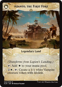 Legion's Landing // Adanto, the First Fort Card Back