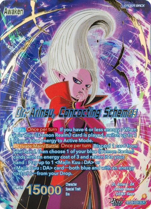 Dr. Arinsu // Dr. Arinsu, Concocting Schemes Card Back