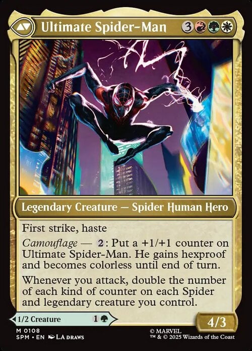 Miles Morales // Ultimate Spider-Man Card Back