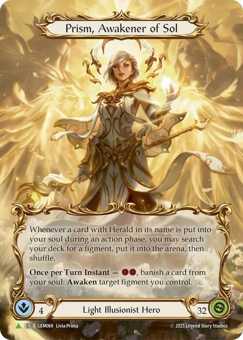Prism, Awakener of Sol Card Back