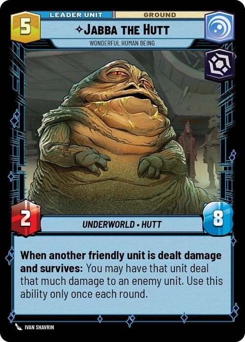 Jabba the Hutt, Meraviglioso Essere Umano Card Back