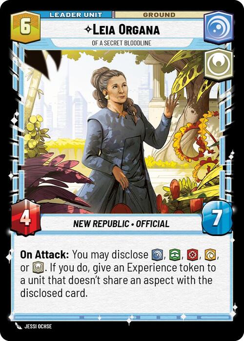 Leia Organa, Legami Di Sangue Reconditi Card Back