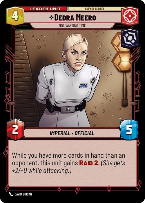 Dedra Meero - Not Wasting Time Card Back