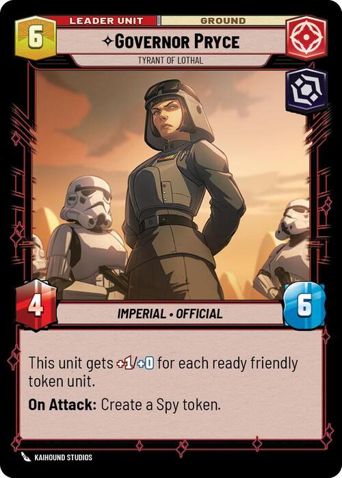 Governor Pryce - Tyrant of Lothal Card Back