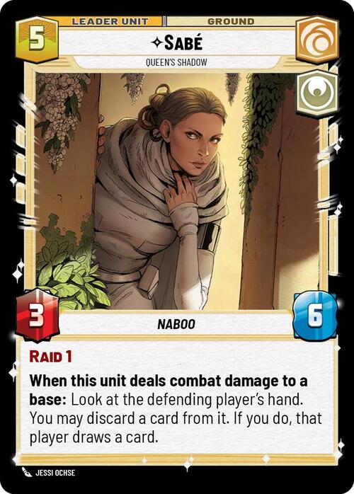 Sabé - Queens Shadow Card Back