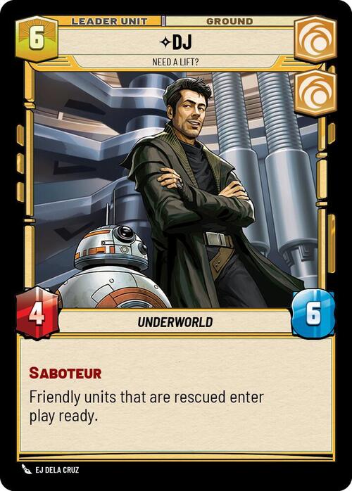 DJ - Need a Lift? Card Back