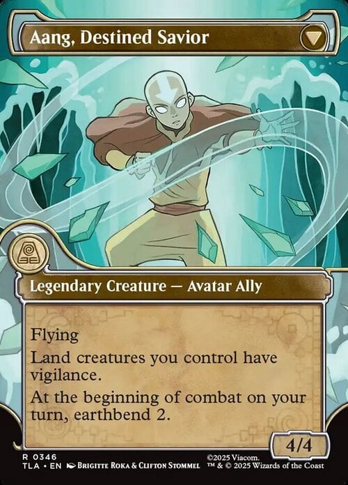 Aang, at the Crossroads // Aang, Destined Savior Card Back