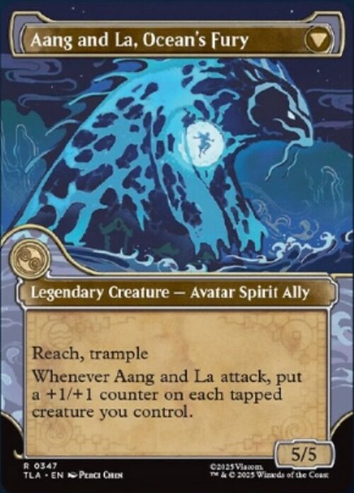 Aang, Swift Savior // Aang and La, Ocean's Fury Card Back