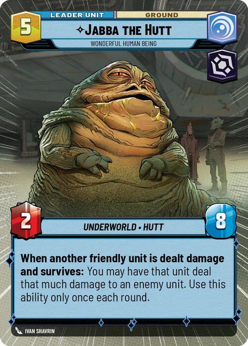 Jabba the Hutt, Meraviglioso Essere Umano Card Back