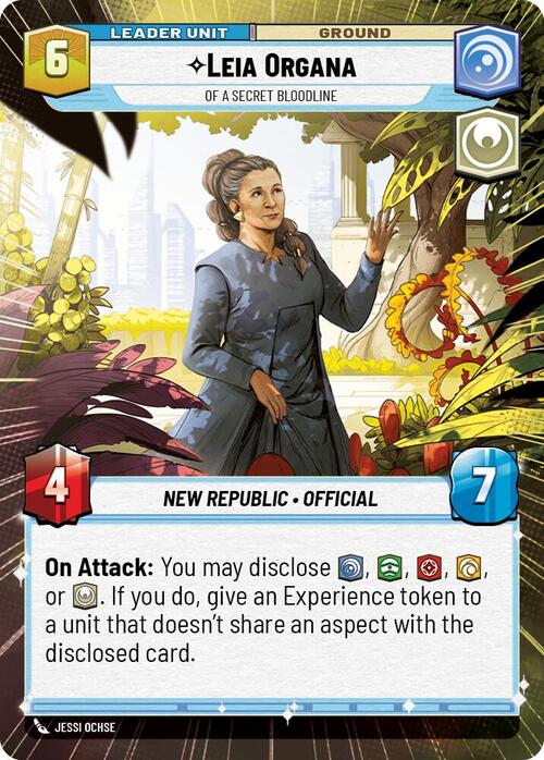 Leia Organa, Legami Di Sangue Reconditi Card Back