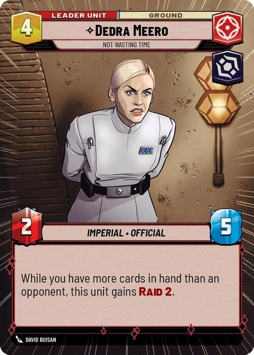 Dedra Meero, Non Perde Tempo Card Back