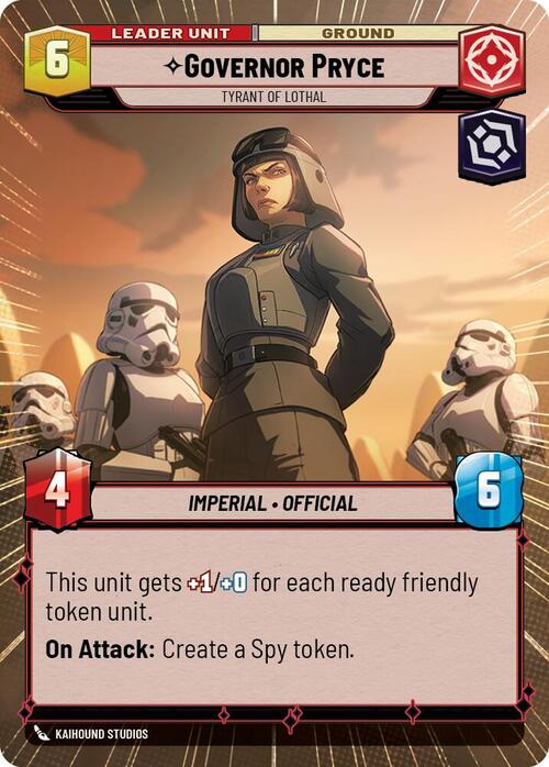 Governatrice Pryce, Tiranna Di Lothal Card Back