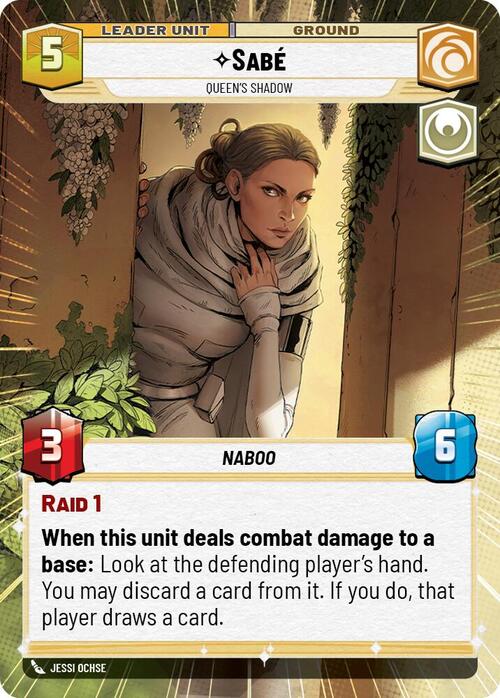 Sabé - Queens Shadow Card Back