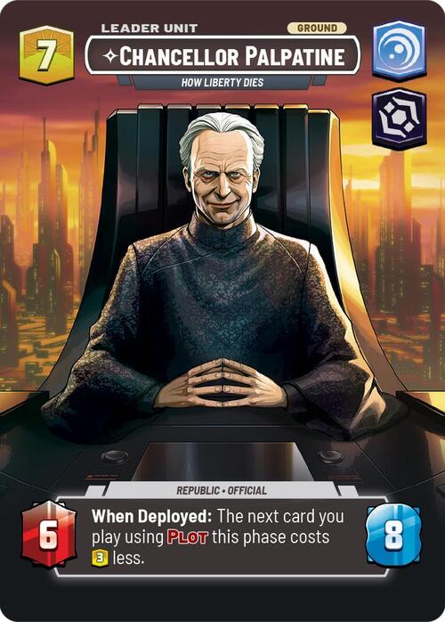 Chancellor Palpatine - How Liberty Dies Card Back
