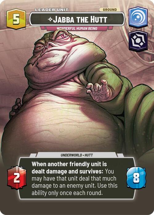 Jabba the Hutt - Wonderful Human Being Card Back