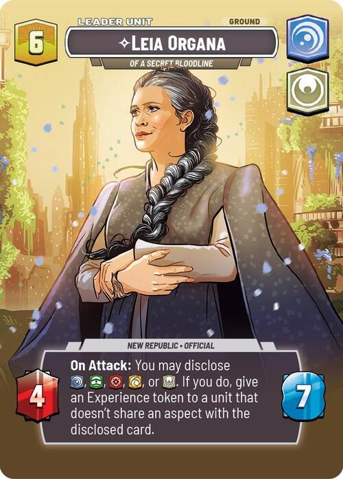 Leia Organa - Of A Secret Bloodline Card Back