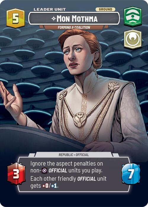 Mon Mothma - Forming a Coalition Card Back