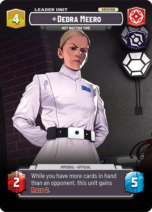 Dedra Meero - Not Wasting Time Card Back