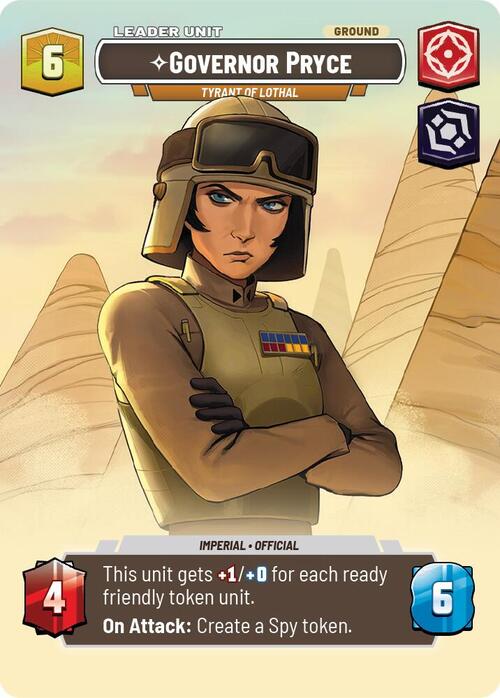 Governor Pryce - Tyrant of Lothal Card Back