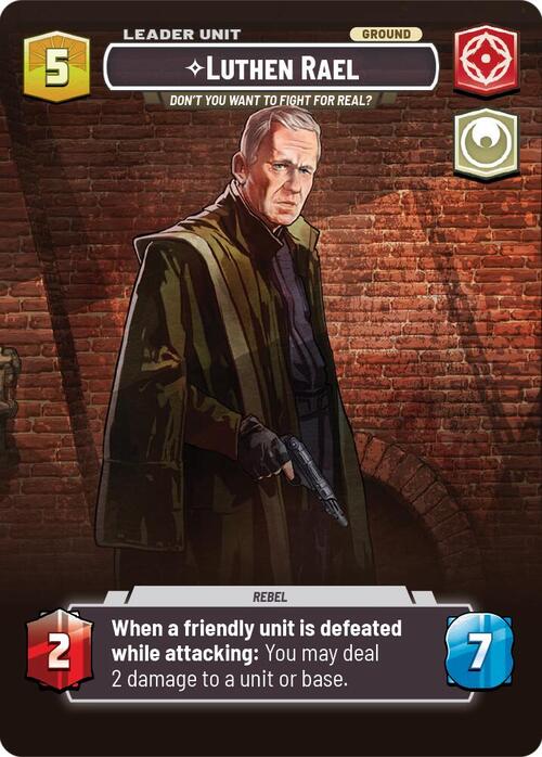 Luthen Rael - Dont You Want To Fight For Real? Card Back