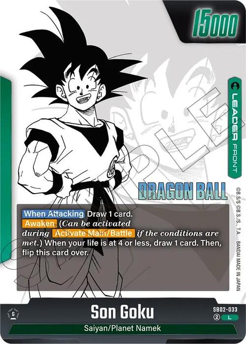 Son Goku Card Back