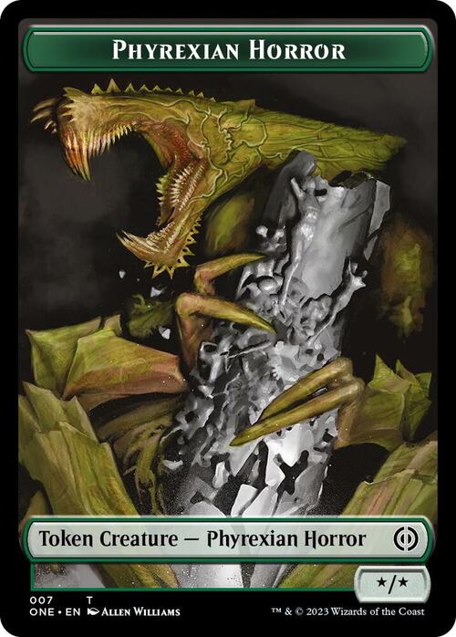Phyrexian Goblin // Phyrexian Horror Card Back