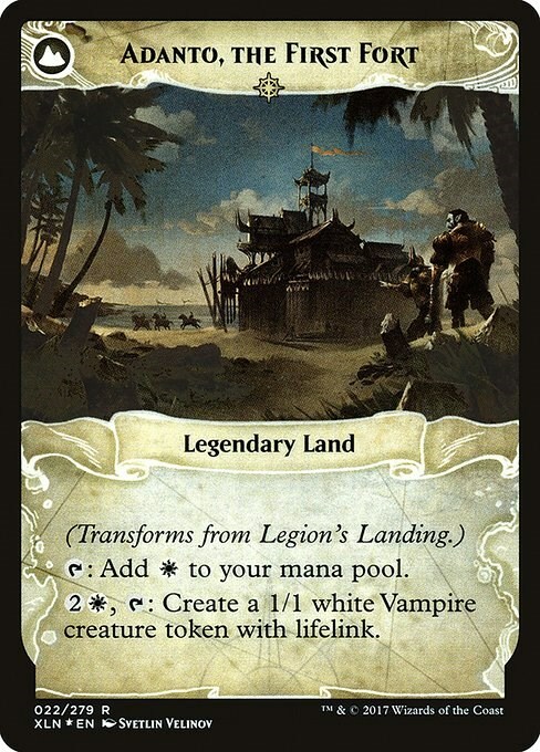 Legion's Landing // Adanto, the First Fort Card Back